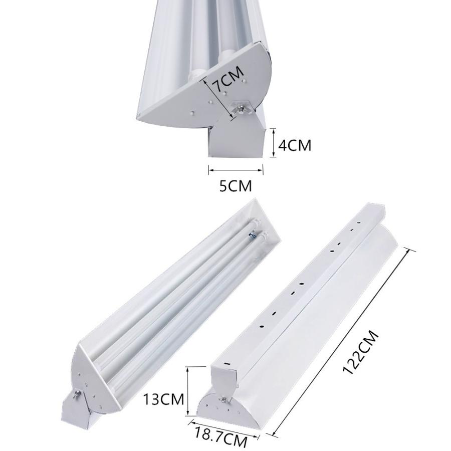 LED蛍光灯器具 40W形 2灯式 照射角度可変 LED蛍光灯付き LEDべ