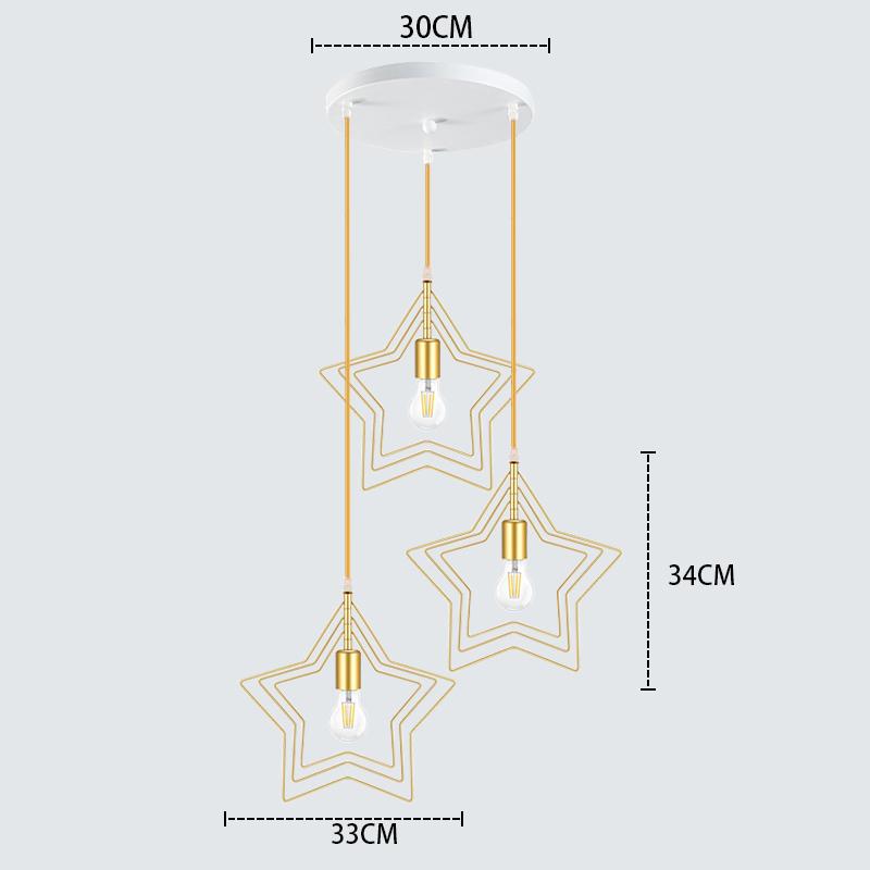 ペンダントライト 3灯星 吊り下げ照明 シーリングライトダイニング照明