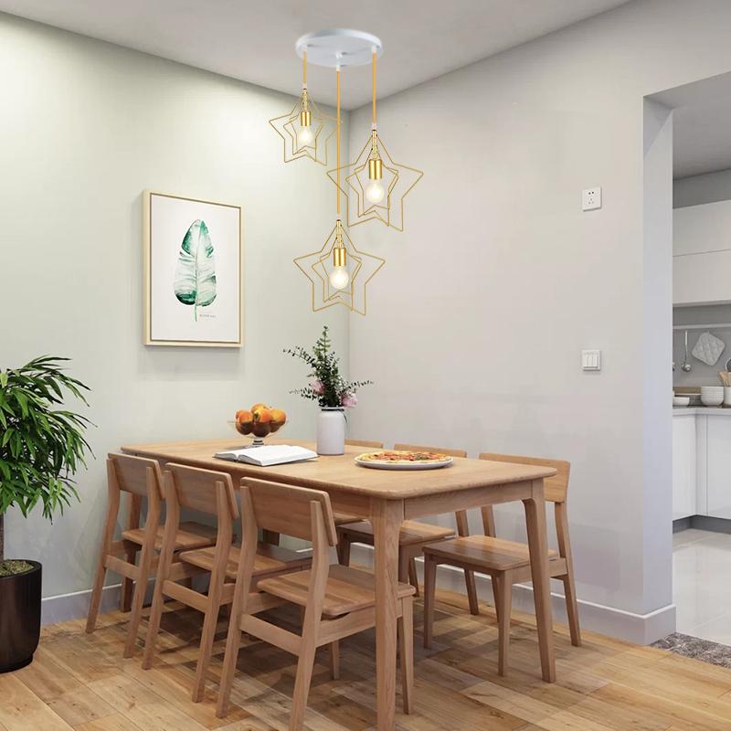 ペンダントライト 3灯星 吊り下げ照明 シーリングライトダイニング照明