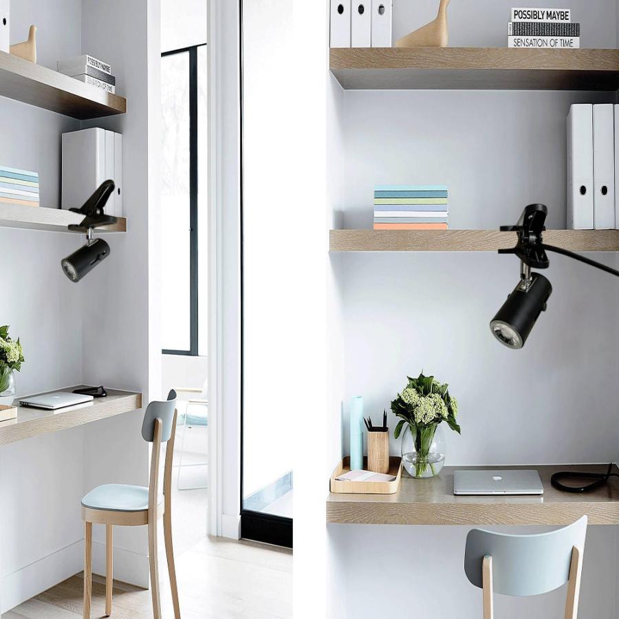 送料無料】クリップライト おしゃれ 角度調節自由 コンセント式