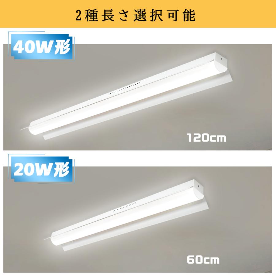 LEDベースライト 20W形 40W形 笠付トラフ型高輝度 3120lm 5380lm 器具