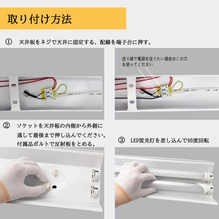 LED蛍光灯器具40W型2灯式 笠付トラフ型 引きひもスイッチあり LED蛍光灯器具40W型2灯式 笠付トラフ型 引きひもスイッチあり