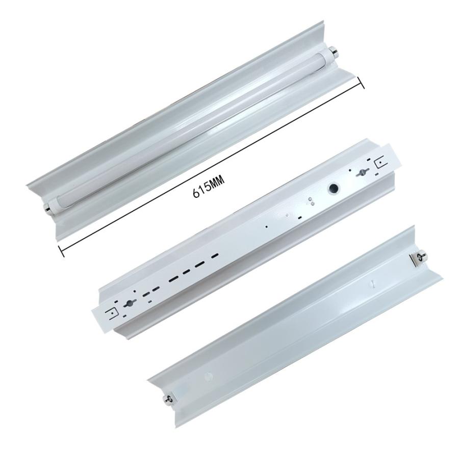 LED蛍光灯器具1灯式 笠付トラフ型 器具本体のみ 20W形 LED蛍光灯ベース照明 LEDベースライト5台セット_4