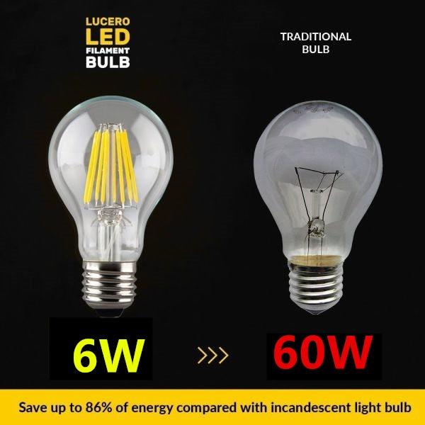 LED電球 E26 フィラメント クリアタイプ 電球色 60W相当 : スマイル