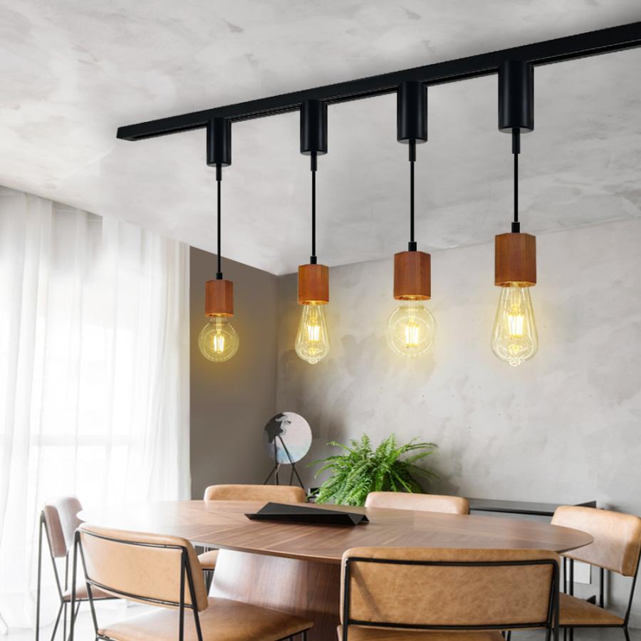 コンセント式ダクトレール 0.5M 1M 1.2M 1.5M レールライト 簡易取付式