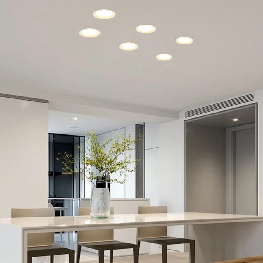 埋め込み型LED照明(調光可，ヘッド調整可) Amazon.co.jp: スマート埋め込み式照明 6インチ RGBCW 色変化 16W LED