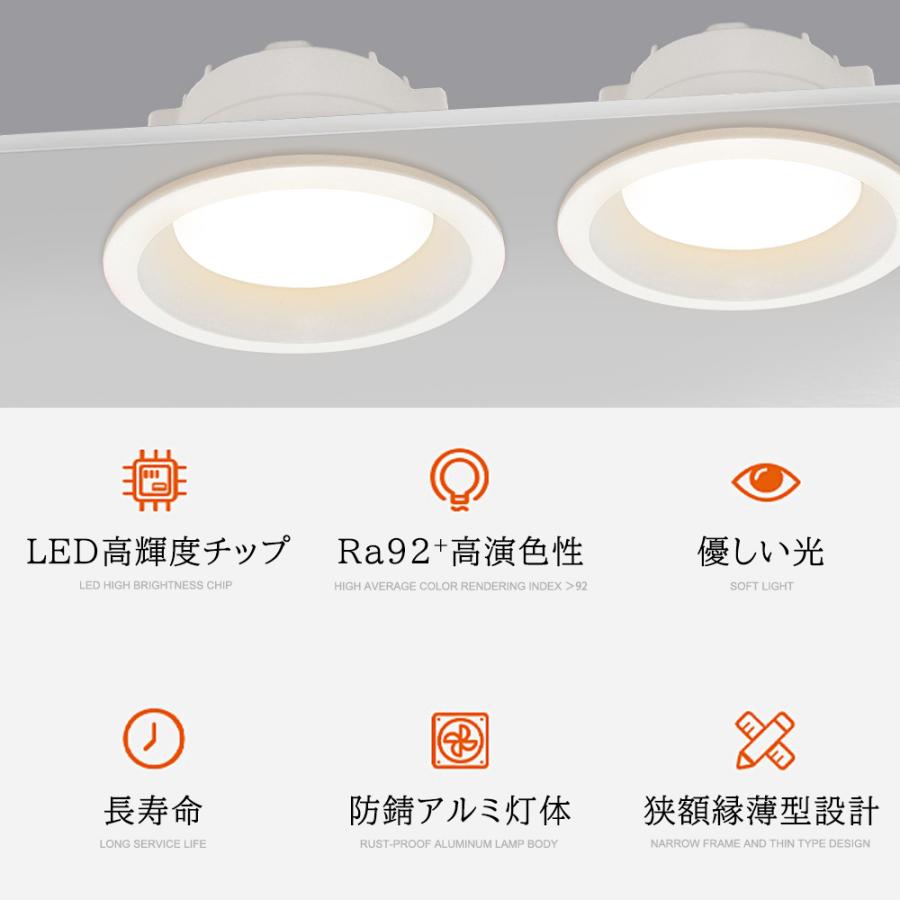 LEDダウンライト 天井埋込式 一体型 75φ 100φ 125φ 150φ おしゃれ 拡散 