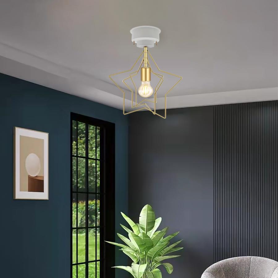 LEDシーリングライト おしゃれ 星型 北欧デザイン 4畳 4.5畳 和室 洋室