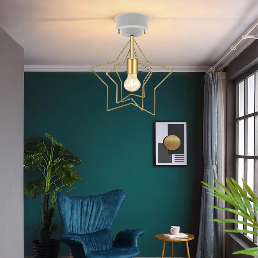 LEDシーリングライト おしゃれ 星型 北欧デザイン 4畳 4.5畳 和室 洋室