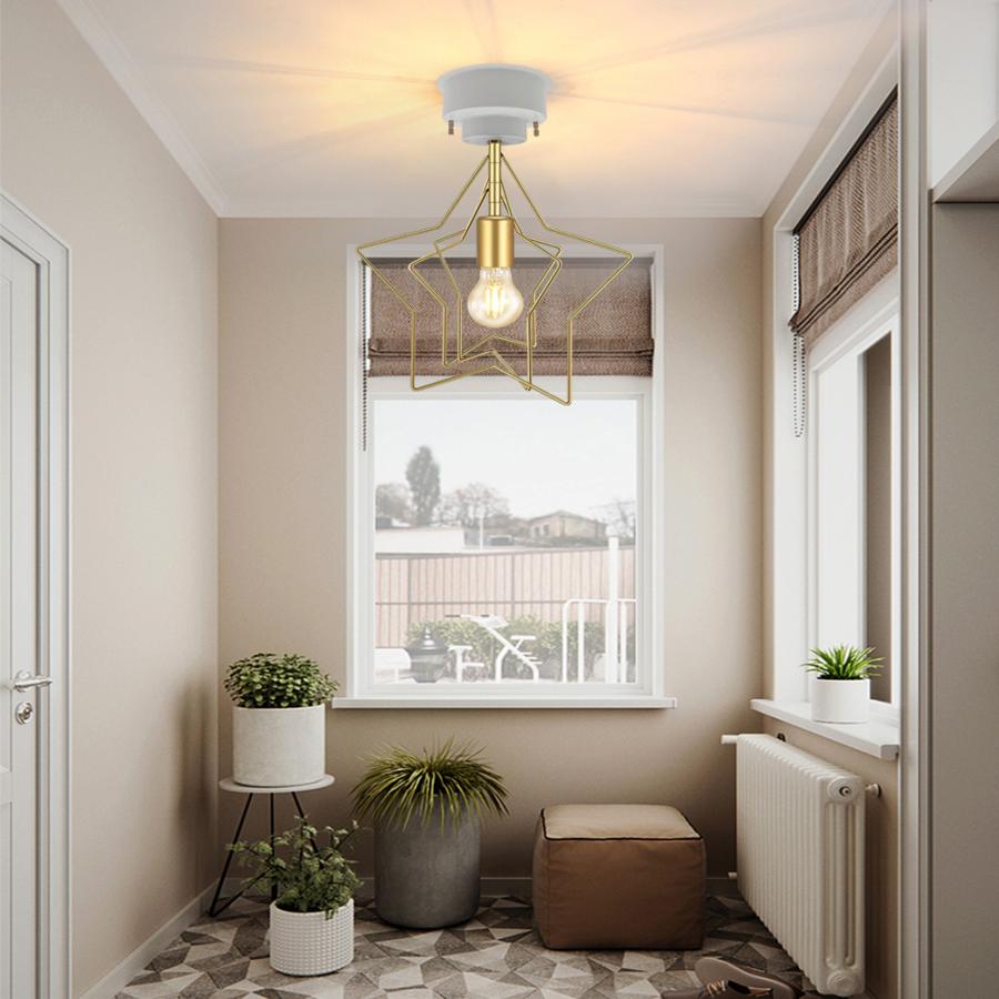 LEDシーリングライト おしゃれ 星型 北欧デザイン 4畳 4.5畳 和室 洋室