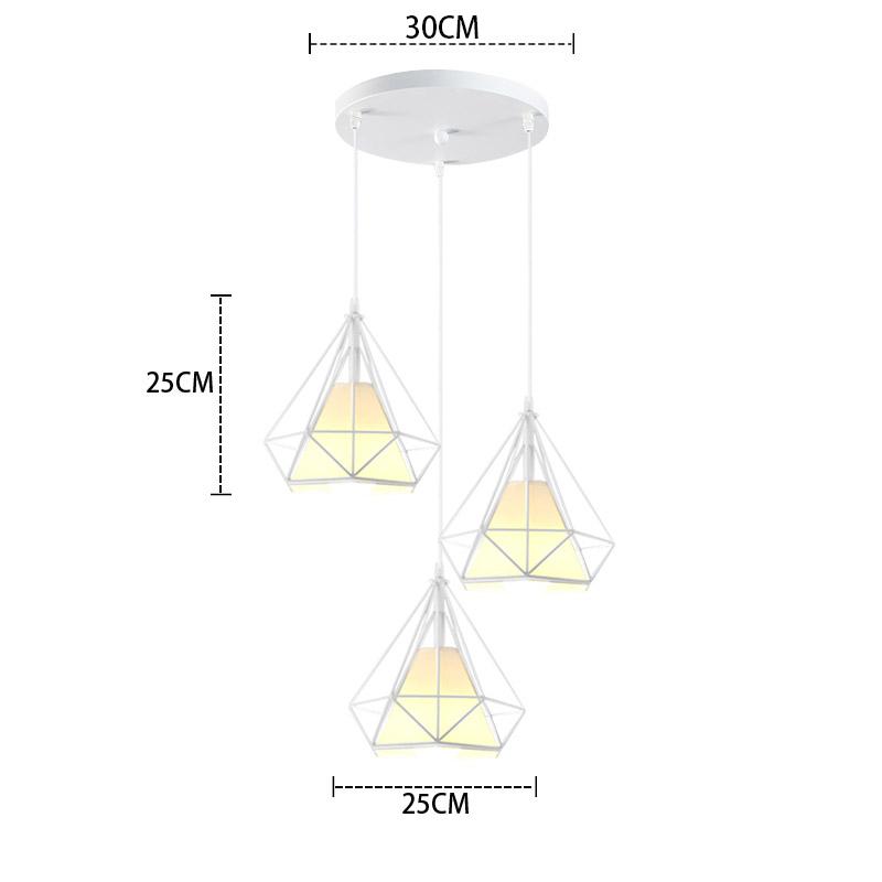 ダイヤモンド型ペンダントライト ペンダントライト3灯 シーリングライトダイヤモンド型おしゃれ