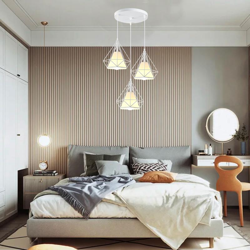 ペンダントライト3灯 シーリングライトダイヤモンド型おしゃれ