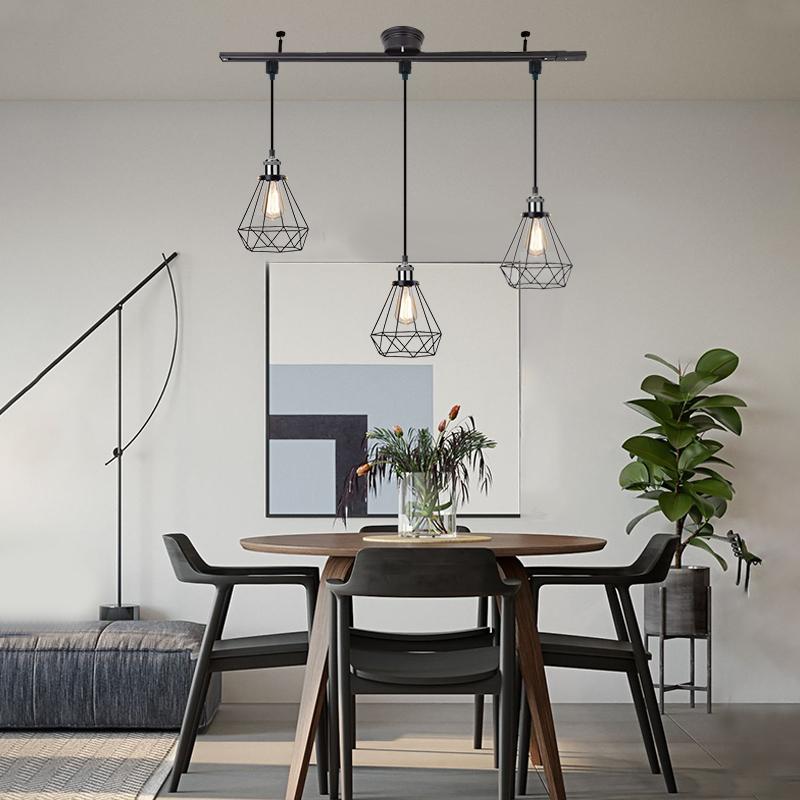 ペンダントライト シーリングライト おしゃれ北欧3灯 配線ダクトレール