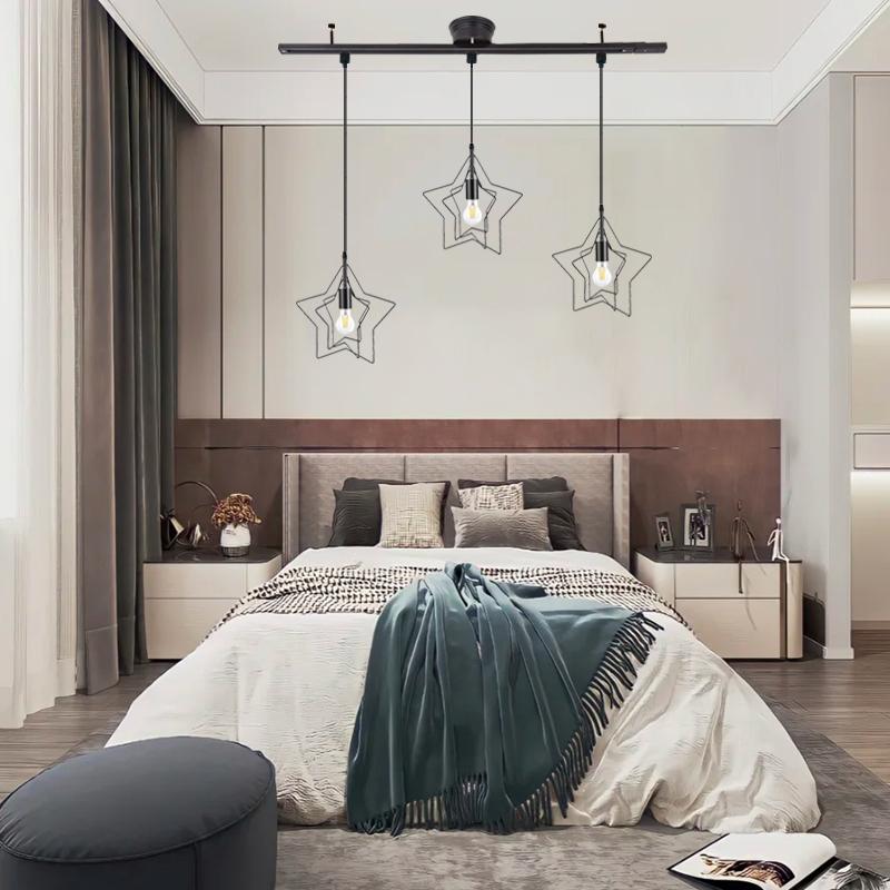 ペンダントライト シーリングライト おしゃれ北欧3灯 配線ダクトレール