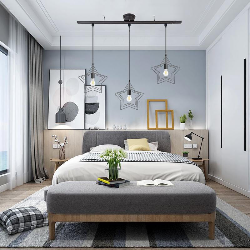 ペンダントライト シーリングライト おしゃれ北欧3灯 配線ダクトレール