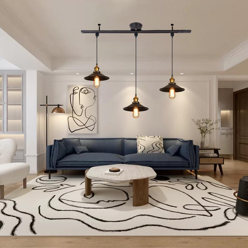 シーリングライト おしゃれ北欧3灯 電球付き 配線ダクトレール用