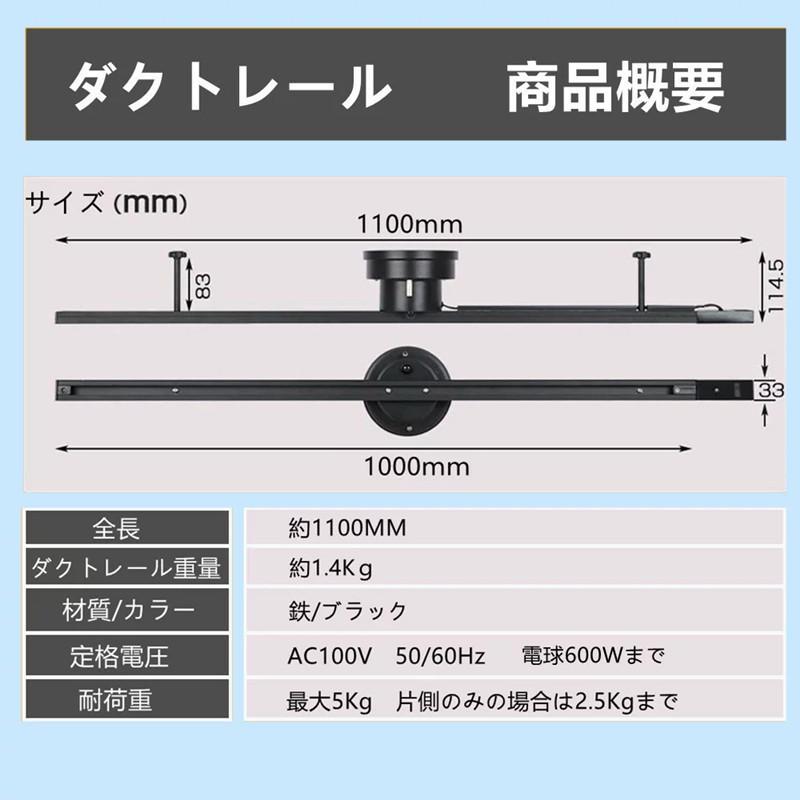 シーリングライト4灯 調光器対応スポットライト付き 配線ダクトレール