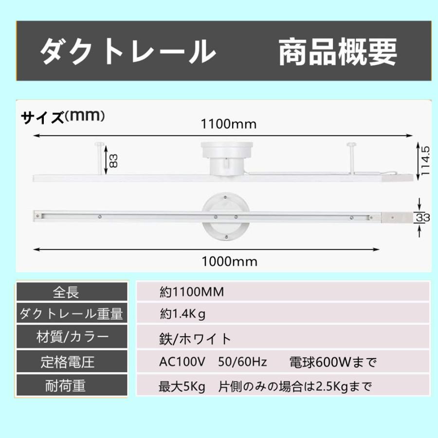 シーリングライト4灯 調光器対応スポットライト付き 配線ダクトレール