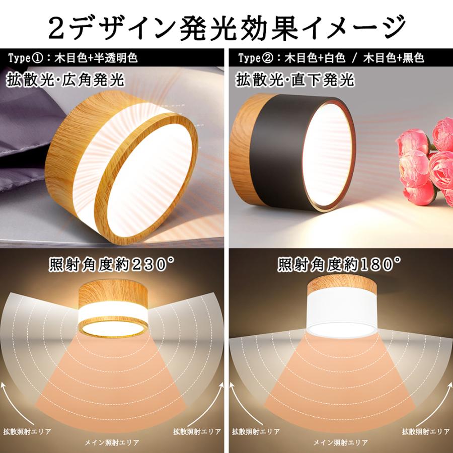 LEDシーリングライト ミニ 小型 おしゃれ 4畳 4.5畳 コンパクト 木目調