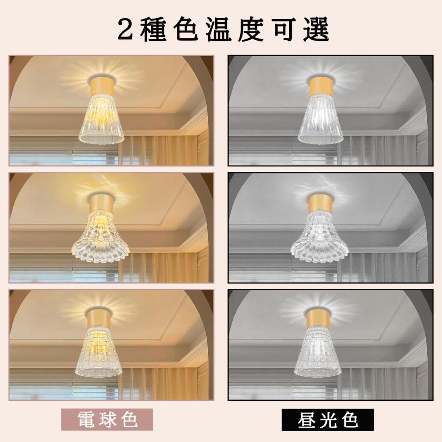 LEDシーリングライト 1灯 ガラス 3タイプ可選 透明感 おしゃれ 北欧