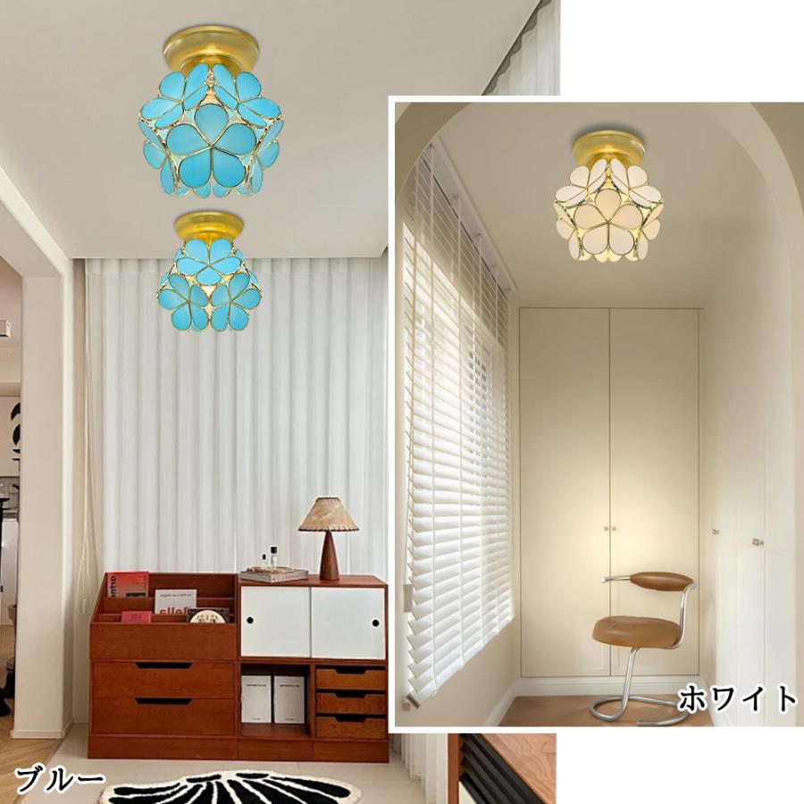 シーリングライト ガラス おしゃれ かわいい フラワーデザイン