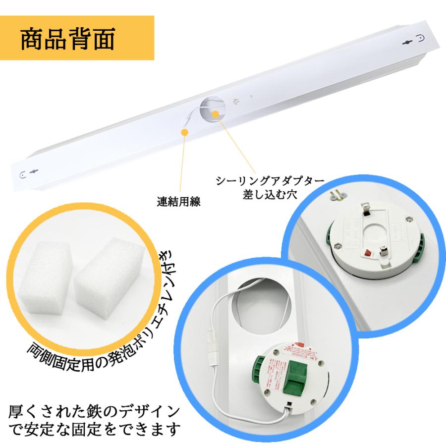 LED蛍光灯器具 引掛シーリング式 40W型2灯式 笠付トラフ型 引きひも