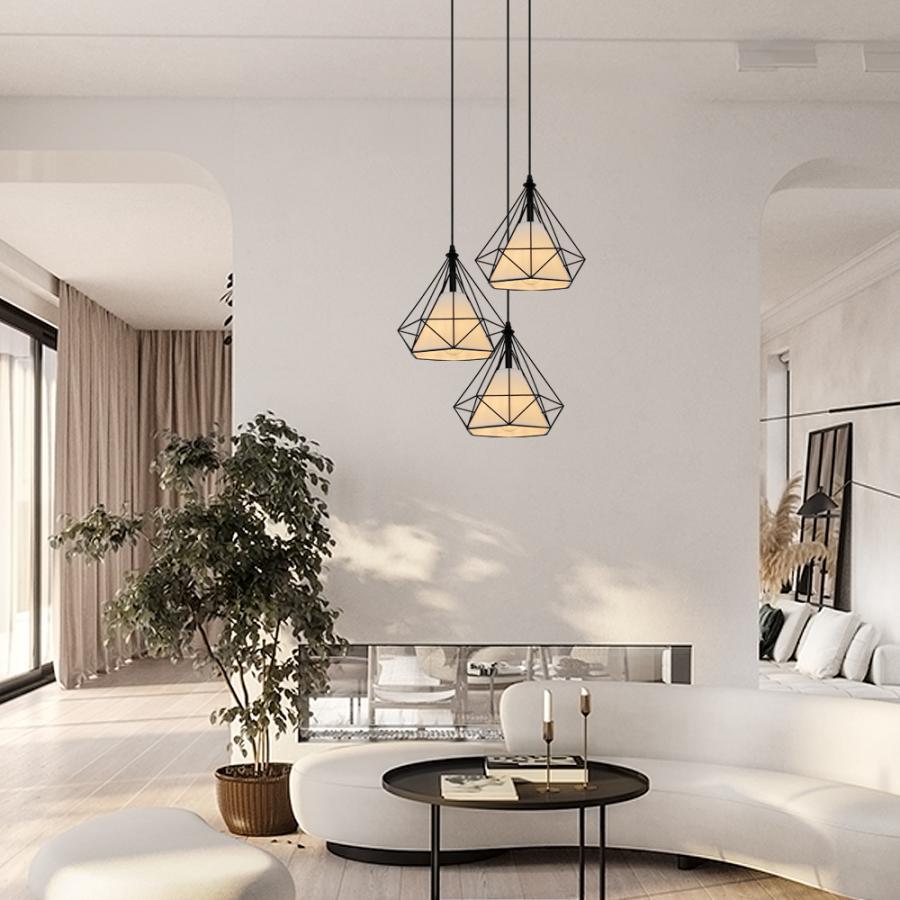 吊り下げ照明 ペンダントライト ダイヤモンド形設計 おしゃれ 北欧