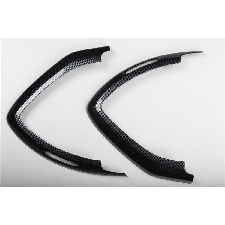 車 ルームコンソール インテリアパネルカバー カーボン柄 サイド2ドア エアコン ダッシュボード 枠 Benz Smart Fortwo 2009-2014