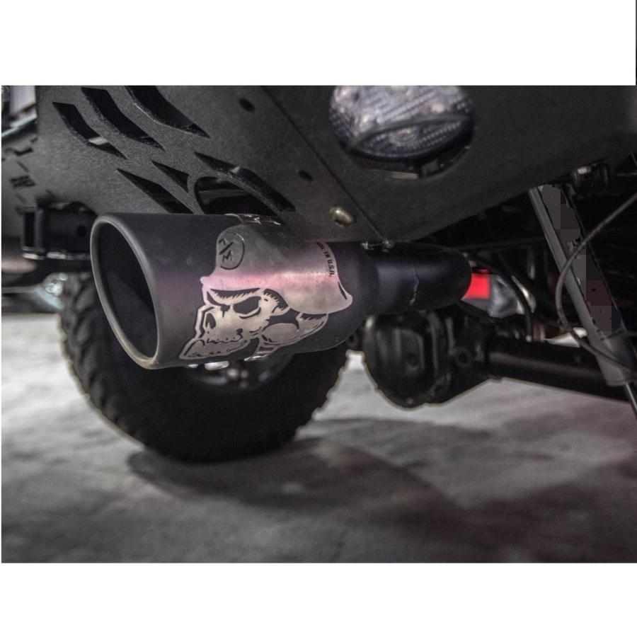 ご予約品】 車 デュアルマフラー マフラーカッター ブラックスチール クライスラー Jeep JK ラングラー wrangler アンリミテッド ジープ ラングラー JL CROSS デュアルマフラーチップ