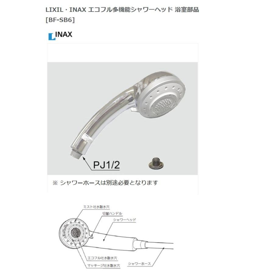 INAX BF-SB6 エコフル多機能シャワーヘッド（浴室部品）｜sumaiya｜02