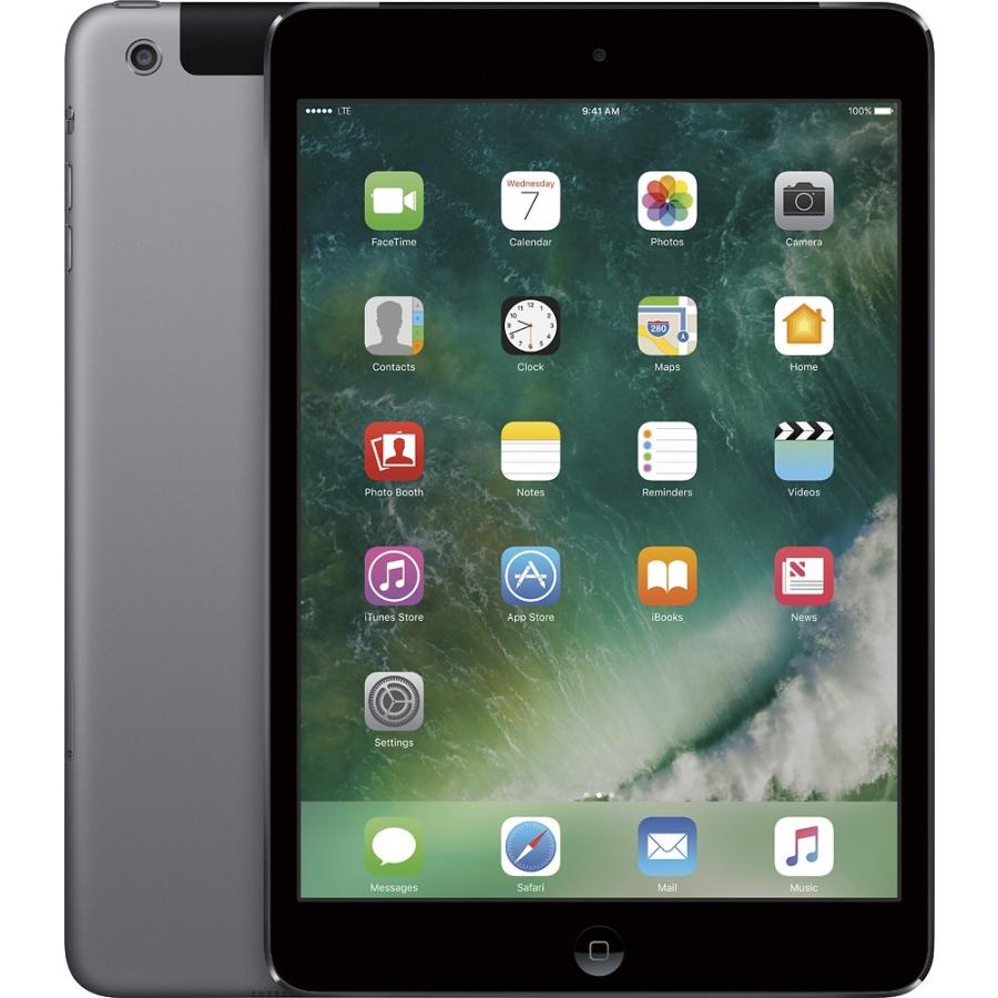 【美品】iPad mini2 32GB au セルラーモデル Wi-Fi+Cellular ブラック タブレット 本体のみ｜sumamon