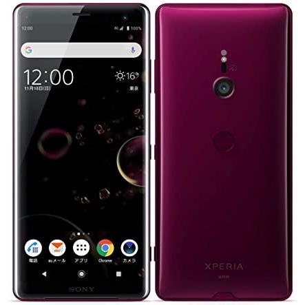 【超美品・SIMロック解除済】Xperia XZ3 SOV39 ボルドーレッド｜au SONY 白ロム スマートフォン 本体 | Xperia