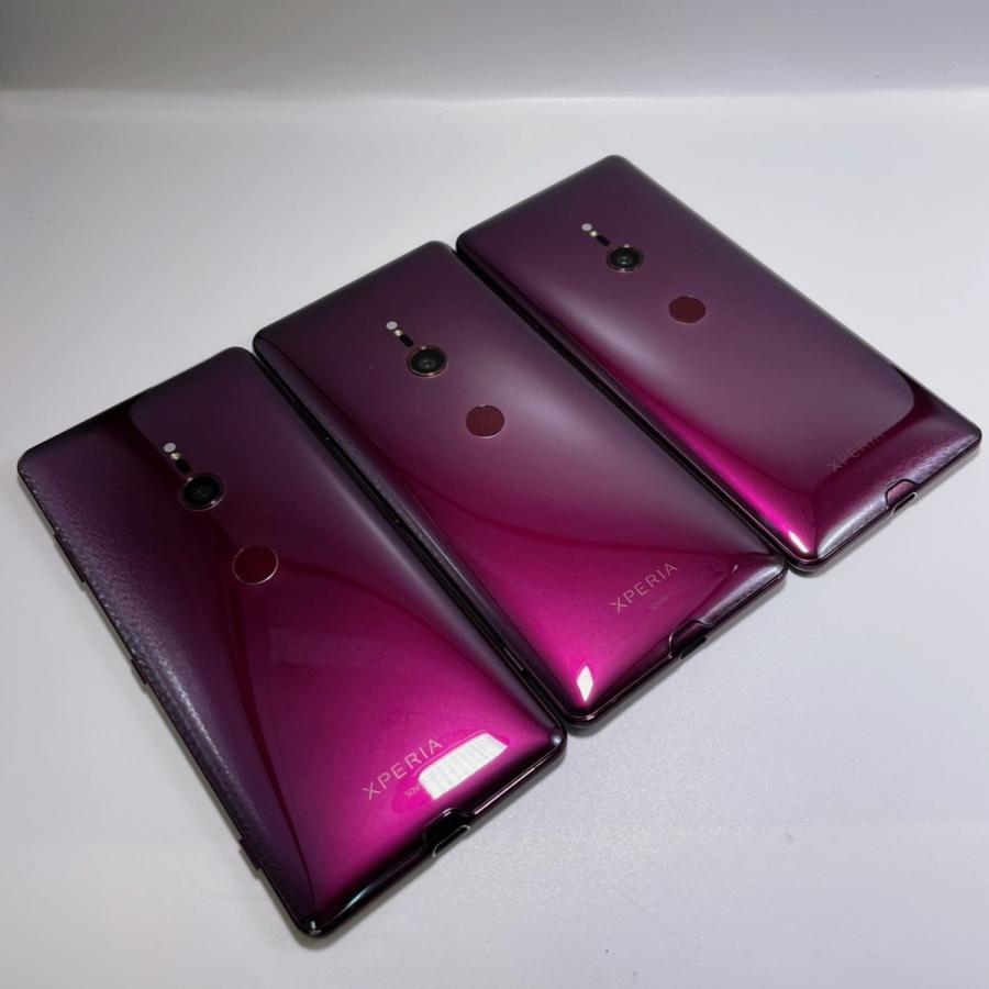 【美品・SIMロック解除済】Xperia XZ3 SOV39 ボルドーレッド｜au SONY 白ロム スマートフォン 本体 | Xperia | 03