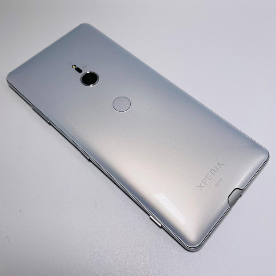 【超美品・SIMロック解除済】Xperia XZ3 SOV39 ホワイトシルバー｜au SONY 白ロム スマートフォン 本体 | Xperia | 02
