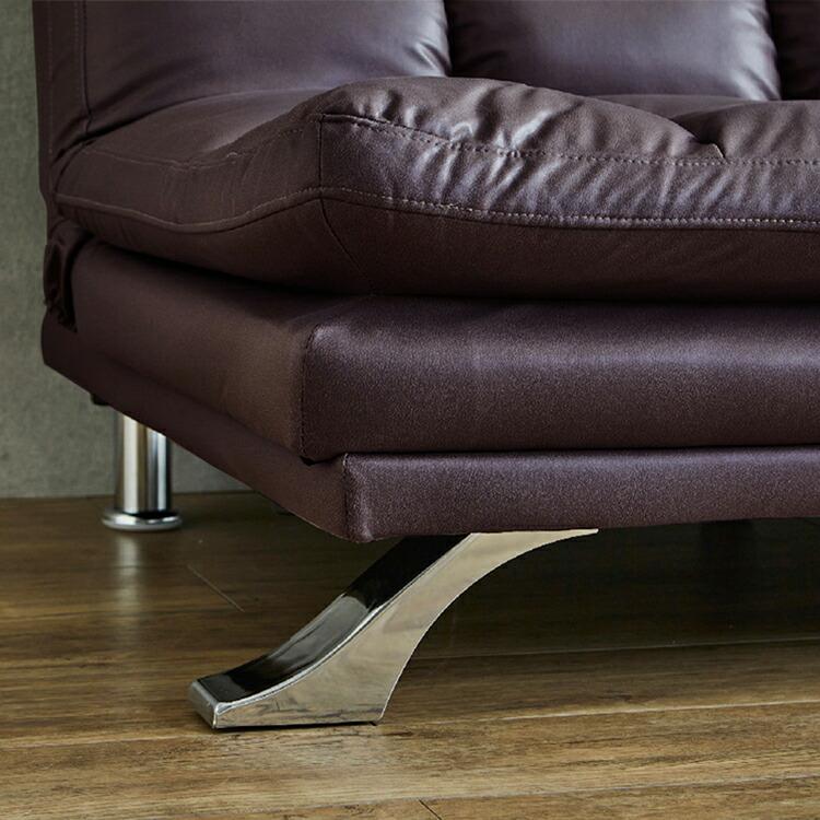 後藤家具 3WAYソファベッド ファブリックレザー シンプル クッション2