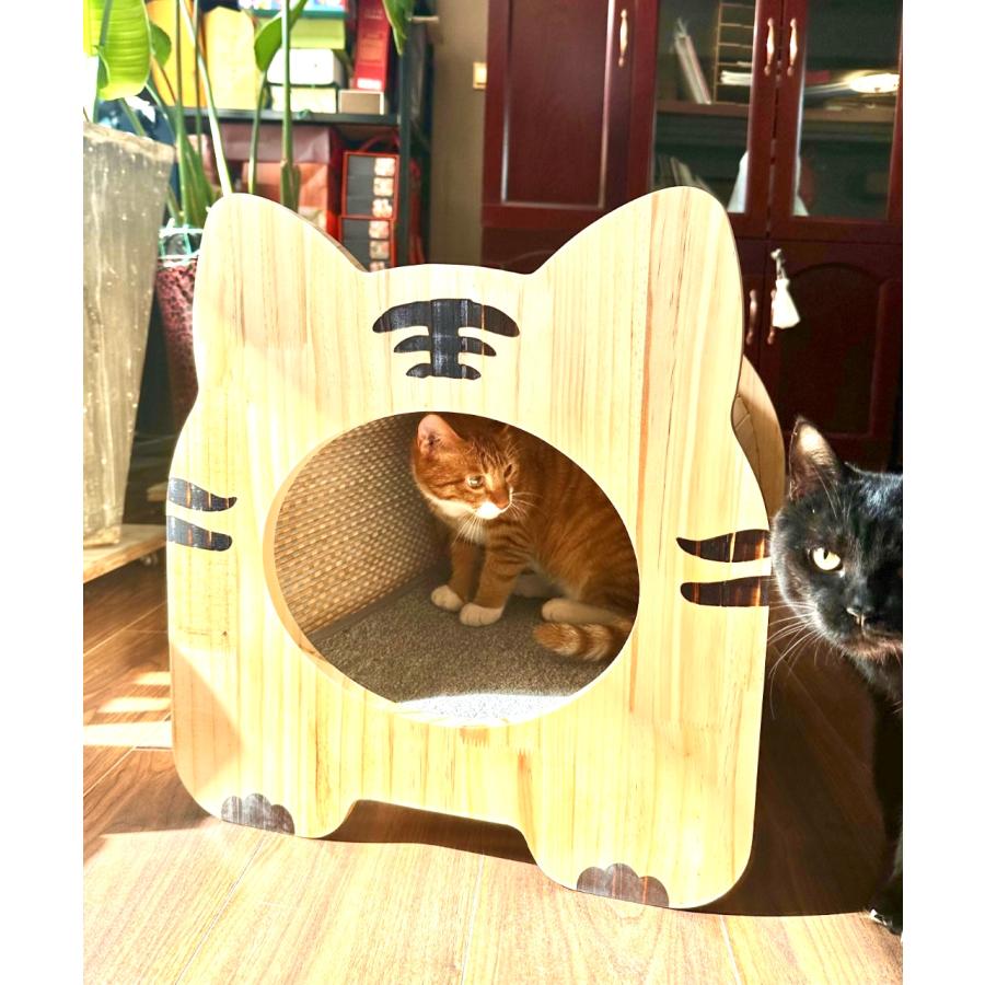 ねこサウナ 遠赤外線 猫 ベッド ハウス 加熱 保温 木製 キャットハウス
