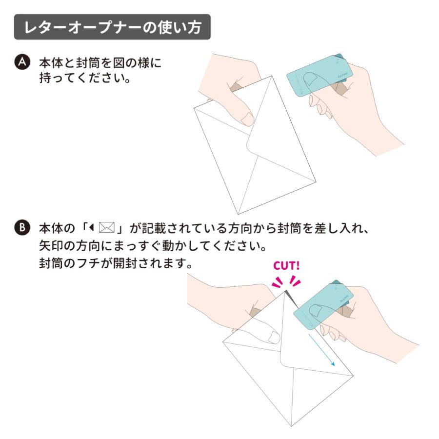 MIDORI（ミドリ） サンスター 開梱カッター & レターオープナー SHUTTO