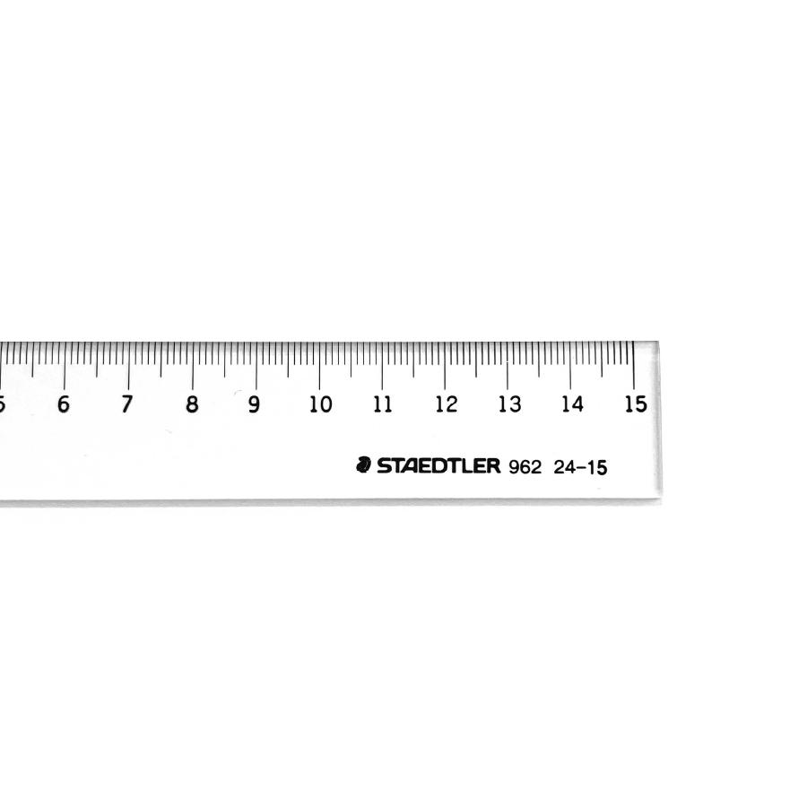 ステッドラー（STAEDTLER） 直線定規 15cm 片面目盛り 定規 文房具