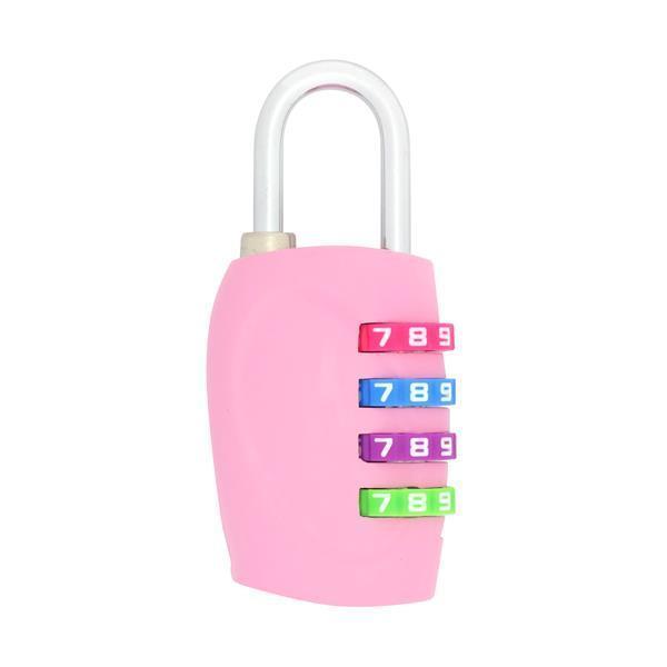 南京錠 ダイヤル式 4段符号 RP-52 ピンク ポスト ロッカー 暗証番号 盗難防止 防犯 | ABUS