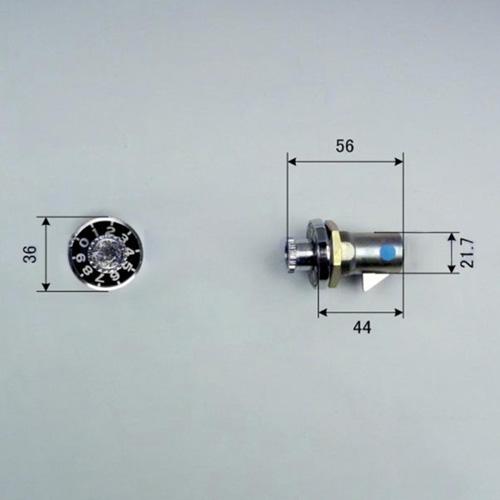 ポスト錠 鍵 KD-1 ミニダイヤル錠 左向き L 変更前 KR-82 | ブランド登録なし | 01