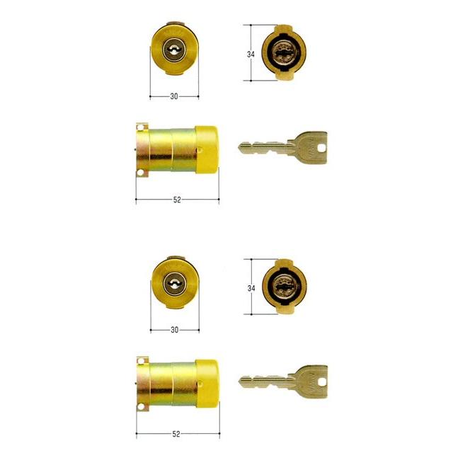 美和ロック - MIWA U9円筒 PA手あい PG701-HS 鍵 取り替えっこ 取替え 2個同一仕掛ける MCY-485  PA・PASP  防犯 防犯打つ手 キッチン、日用品、文具-防災、防犯、セーフティ-錠、ロック、かぎ