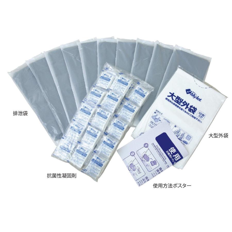 マイレット 災害用トイレ処理セット 簡易トイレ S-100 100回分 |  | 01