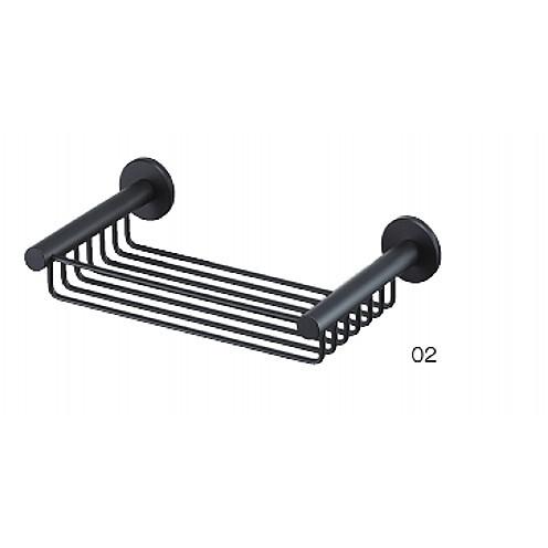 ソープディッシュ（マットブラック）SANEI×UNION アイアン 洗面棚 浴室棚 お風呂 石鹸 収納 | SANEI（水栓金具） | 01