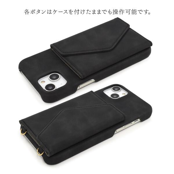 iphone14 plus ケース ショルダー スマホショルダー ストラップ付き
