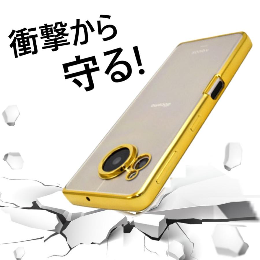 AQUOS sense aquos sense7 ケース クリア ソフト 耐衝撃 透明 背面