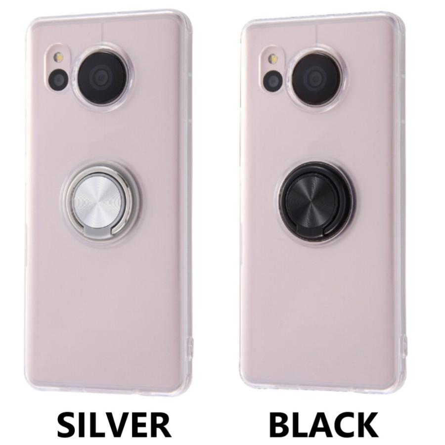 aquos sense7 ケース リング リング付き クリア ソフト aquossense7 sh