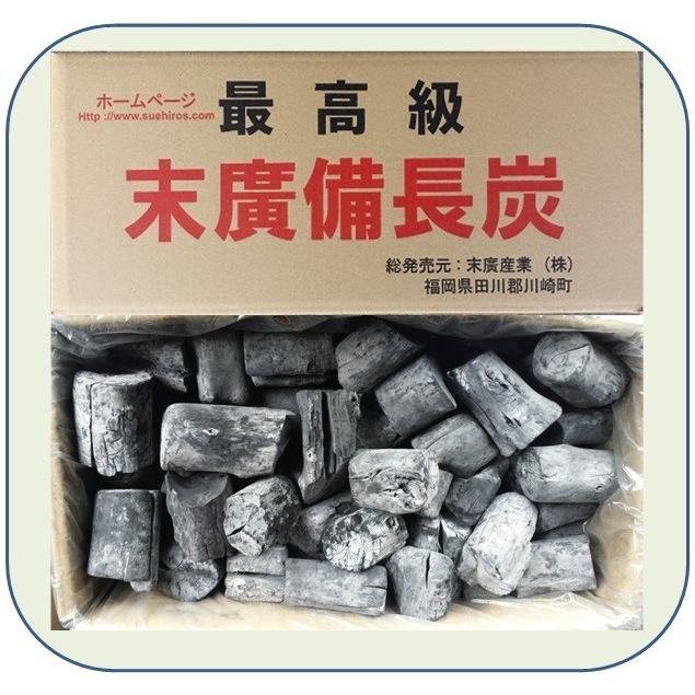 丸大　(末廣備長炭)　長さ10cm以下　φ約4.5cm以上　15kg　(ラオス産) | 