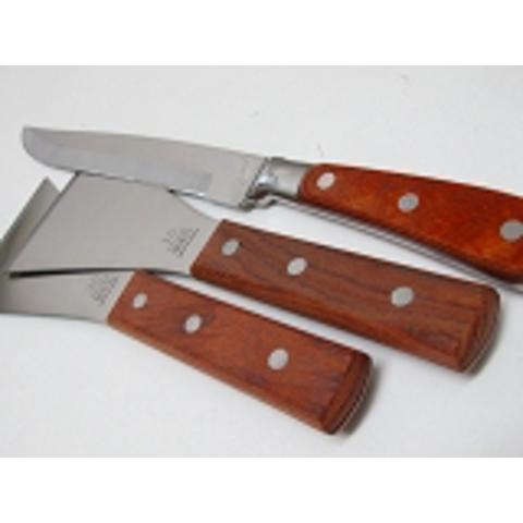 鉄板焼き道具、プロ用、33cm鉄板ナイフ1＋23，5cm返し2、セット販売｜sumi-kurasishop