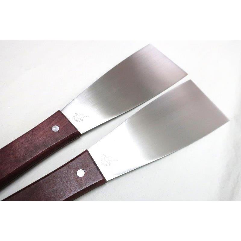 料理返しＬサイズ、ステン2枚セット売り、Ｗ75ｍｍ、30cm、鉄板料理師、専門返し　鉄板料理すべてに対応できる、使い易さです｜sumi-kurasishop