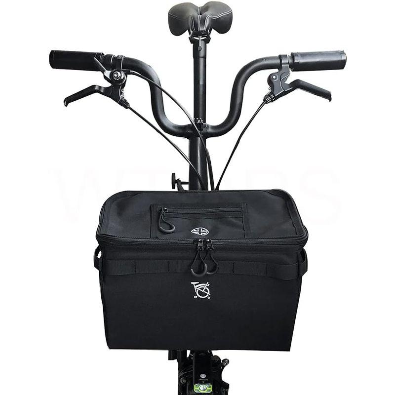 TWTOPSE ブロンプトン折りたたみ自転車バッグ用15L自転車MINIバスケットFor Bromptonブロンプトン バッグ、レインカバー